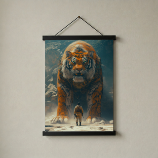 Encounter Wall Art Print — Mysterious Figurative Poster