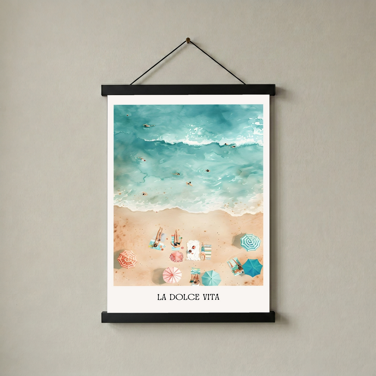 La Dolce Vita Wall Art Print — Italian Sweet Life Quote Poster