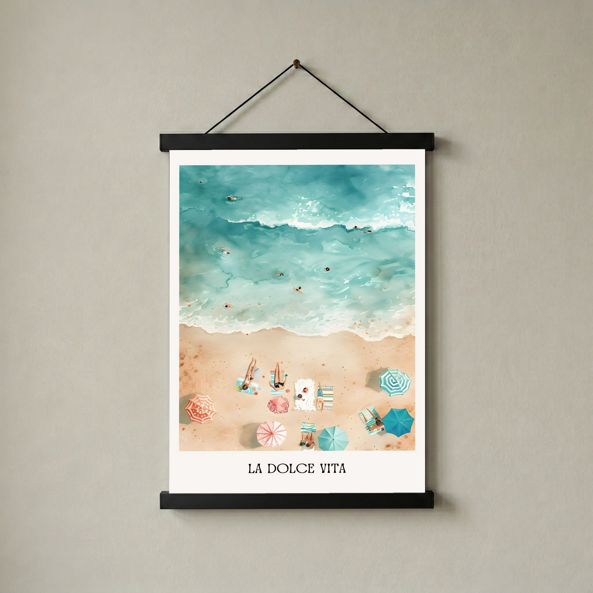 La Dolce Vita Wall Art Print — Italian Sweet Life Quote Poster