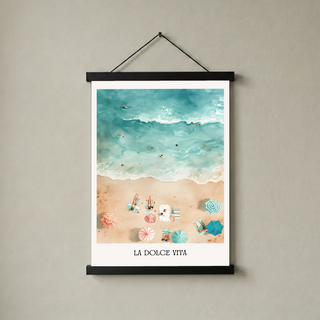 La Dolce Vita Wall Art Print — Italian Sweet Life Quote Poster