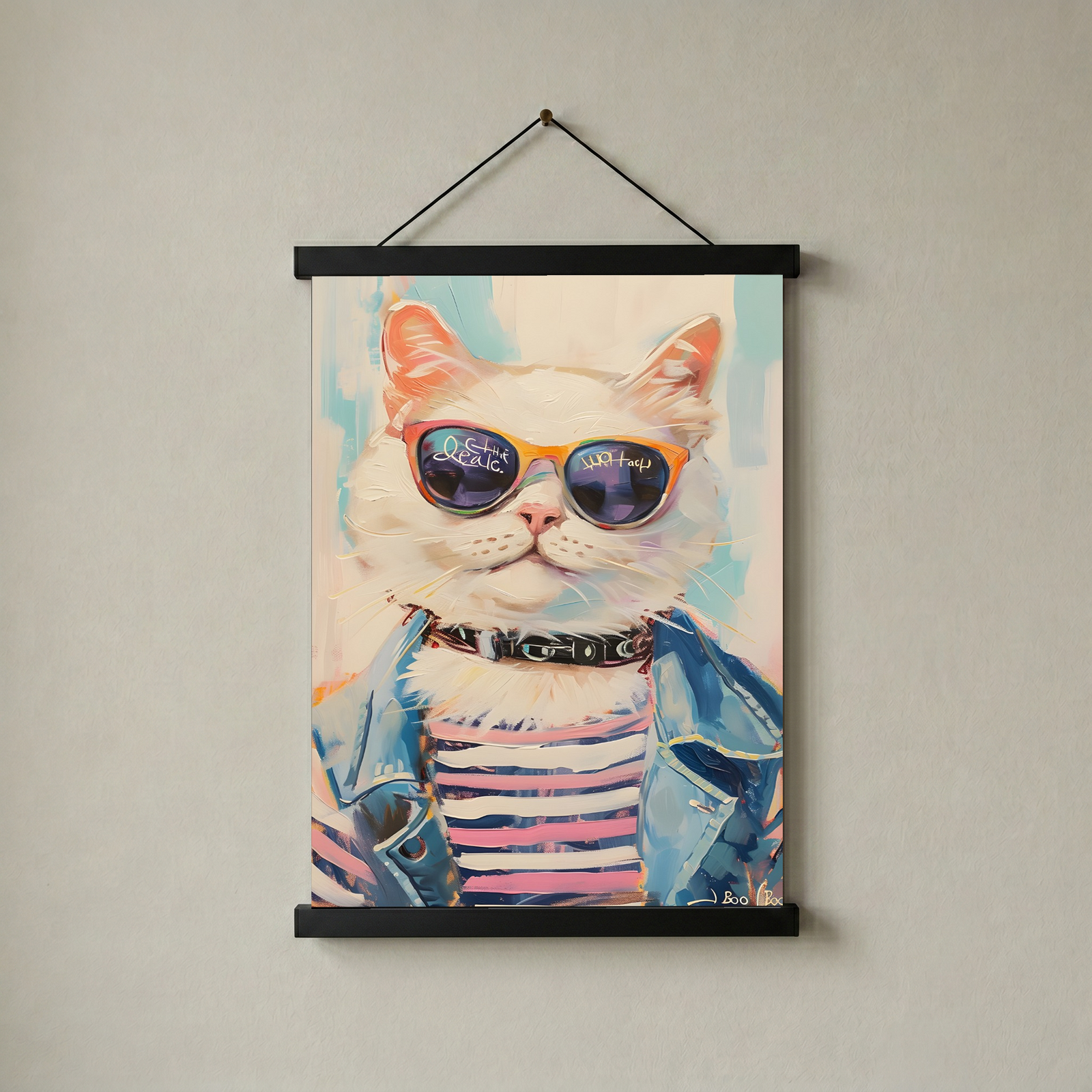 Pawsitively Purrfect Wall Art Print — Cute Cat Lover Quote Poster