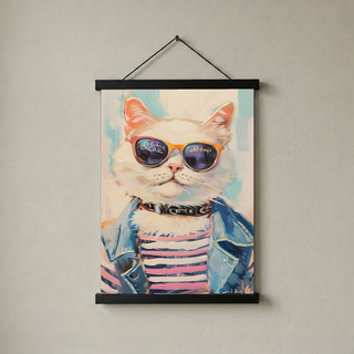 Pawsitively Purrfect Wall Art Print — Cute Cat Lover Quote Poster