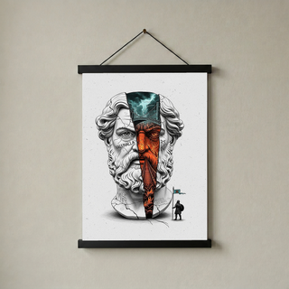 Valhalla Odin — Surreal Norse Mythology Wall Art Print