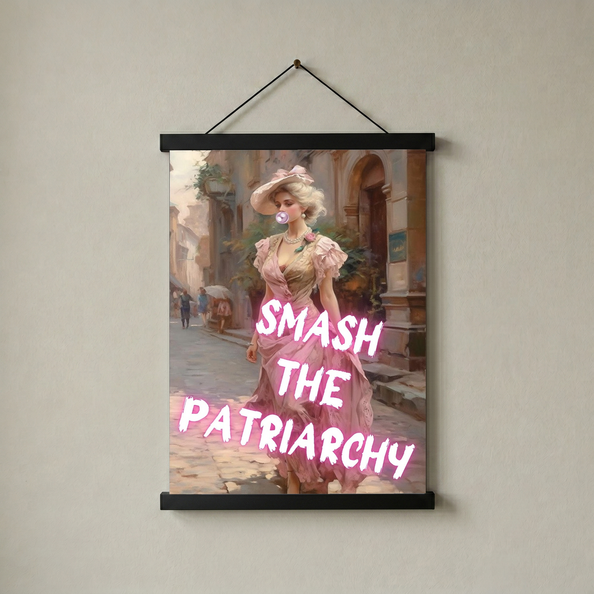 Smash The Patriarchy Wall Art Print — Bold Feminist Quote Poster