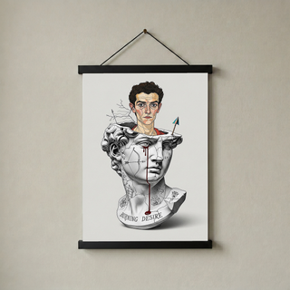 Burning Desire — Egon Schiele Inspired Wall Art Print