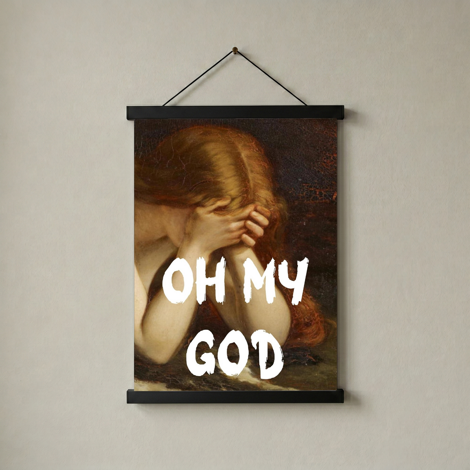 Oh My God Wall Art Print — Bold Expression Quote Poster