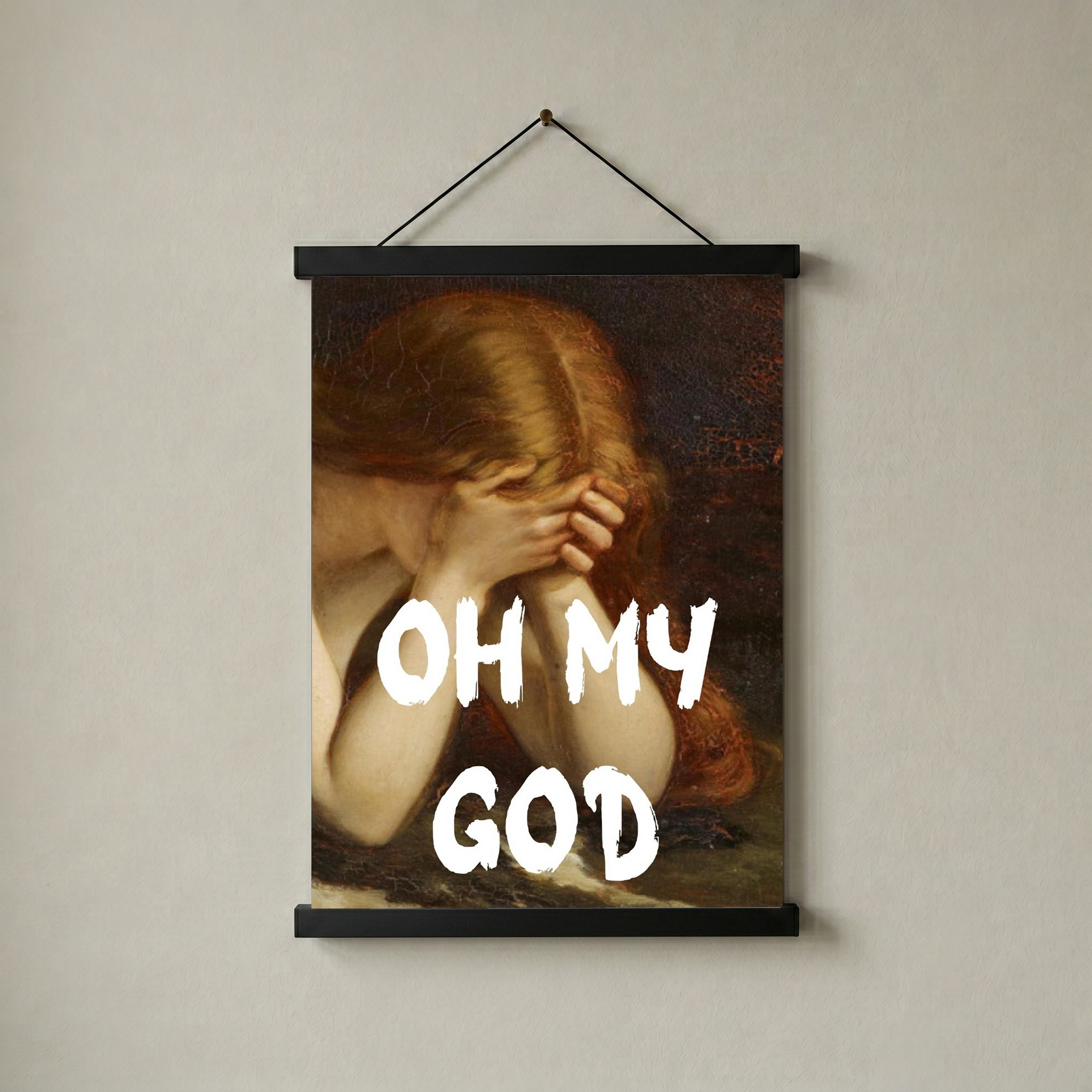 Oh My God Wall Art Print — Bold Expression Quote Poster