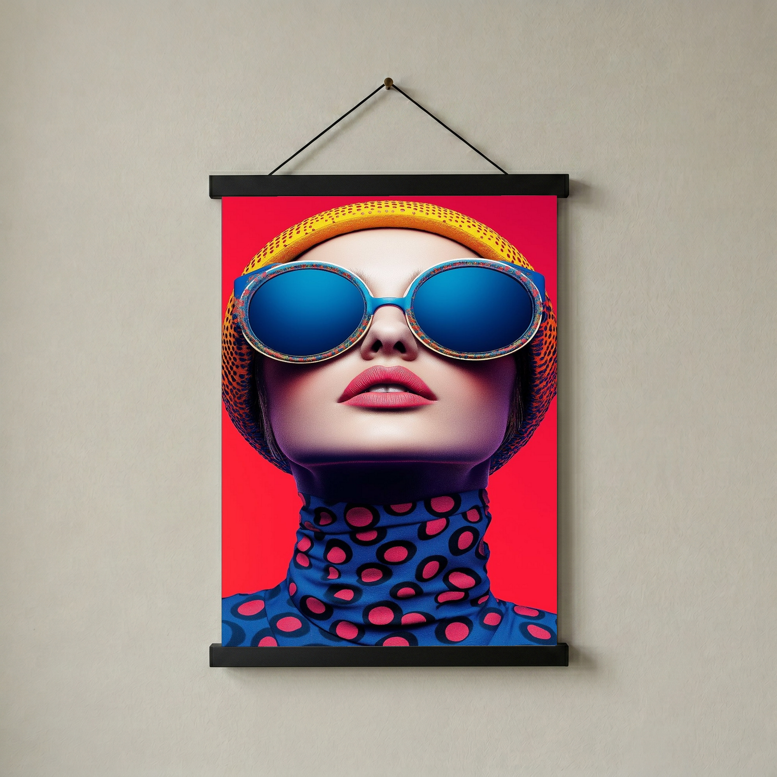 Color Burst Wall Art Print — Vibrant Pop Portrait Poster