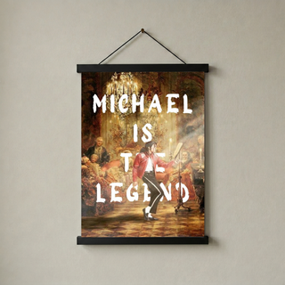 Michael Is The Legend Wall Art Print — Basketball Tribute Poster