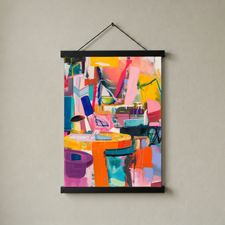 The Chaos of Energy Wall Art Print — Dynamic Abstract Poster