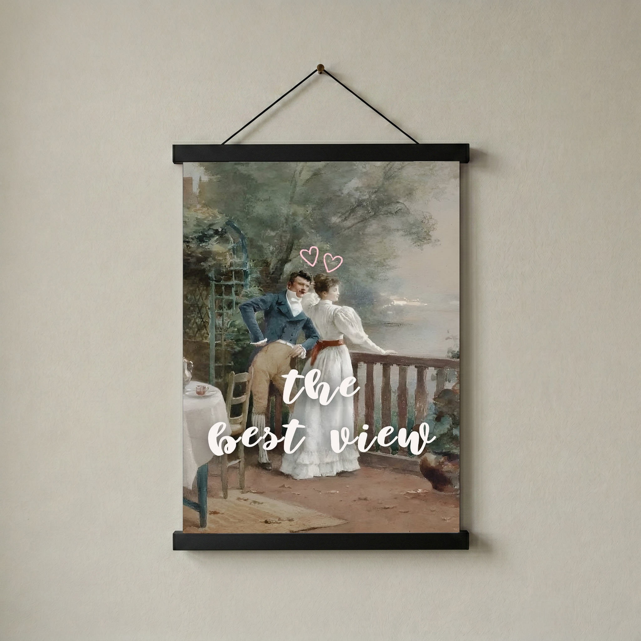 The Best View Wall Art Print — Inspirational Quote Poster