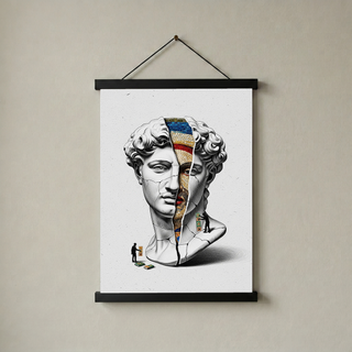 Mosaic — Surreal David Bust Wall Art Print