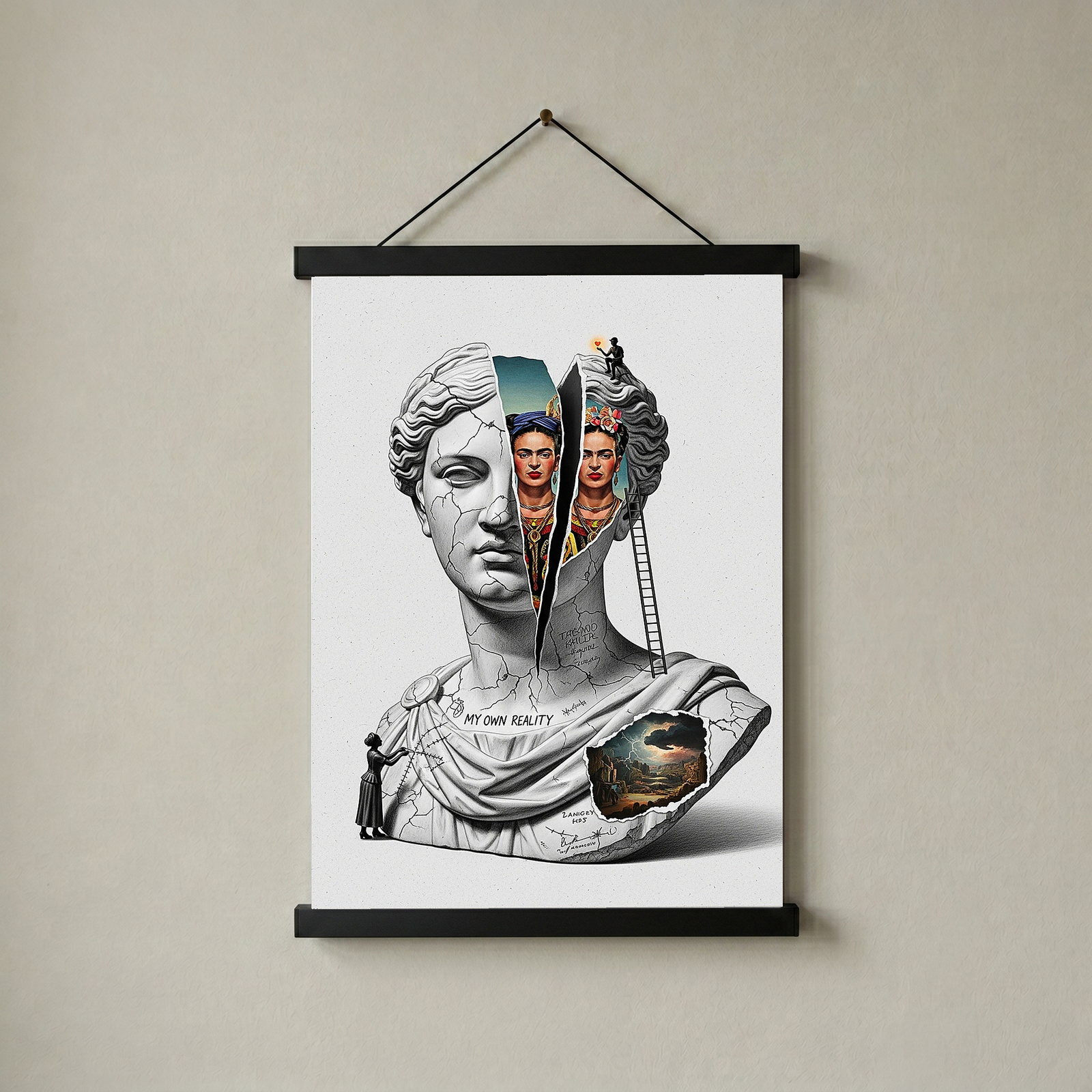 My Own Reality — Frida Kahlo Inspired Wall Art Print
