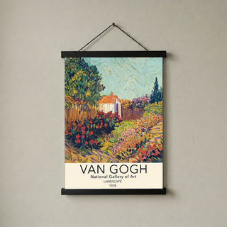 Van Gogh Landscape Poster — National Gallery Post-Impressionist Print