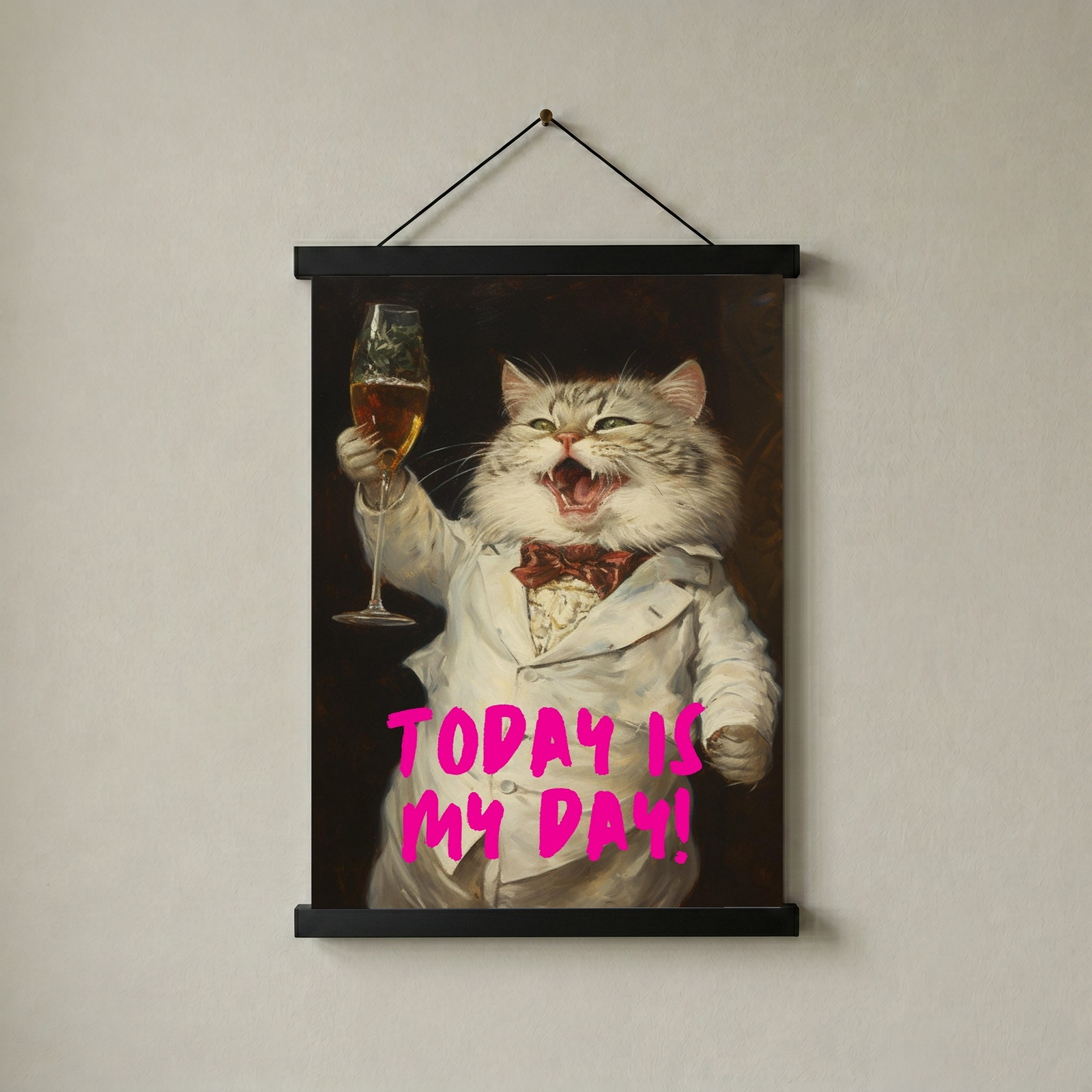 Today is My Day Wall Art Print — Bold Affirmation Quote Poster
