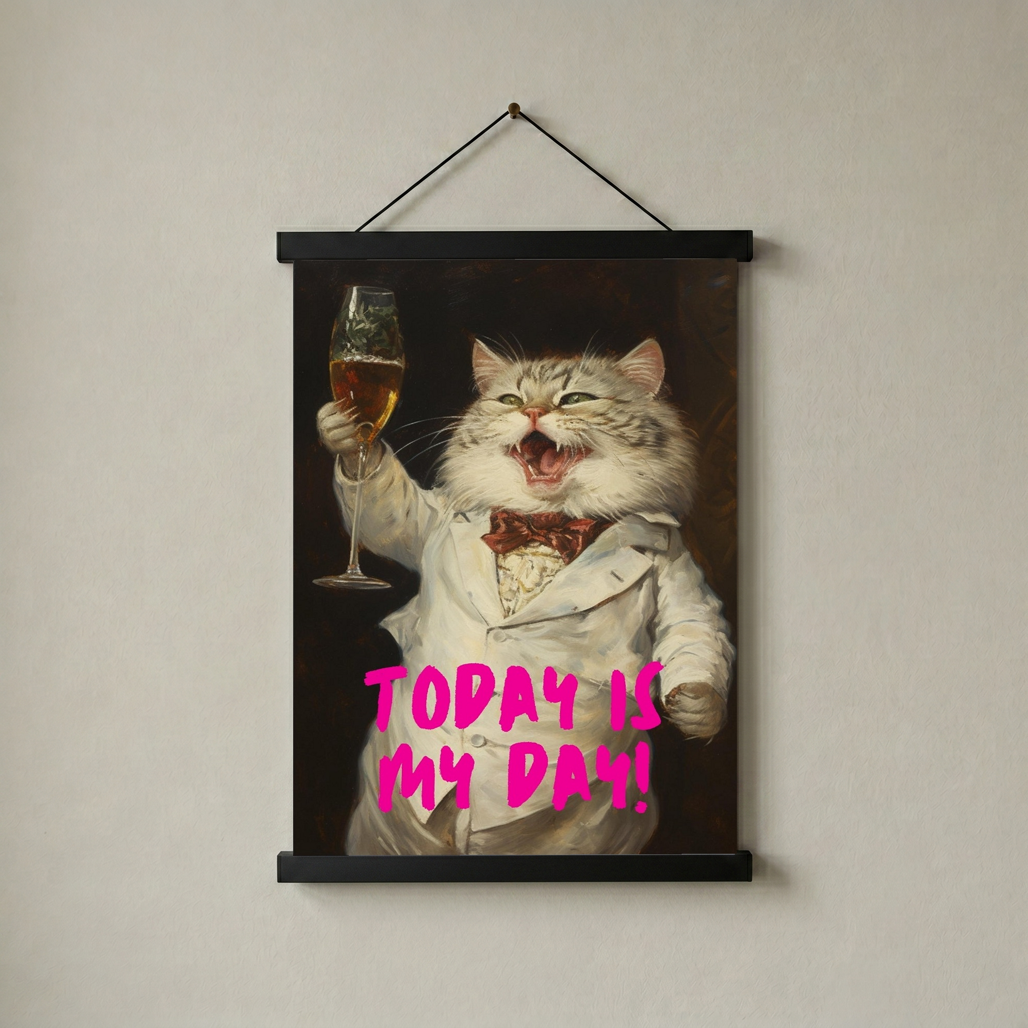 Today is My Day Wall Art Print — Bold Affirmation Quote Poster