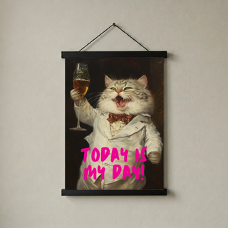 Today is My Day Wall Art Print — Bold Affirmation Quote Poster