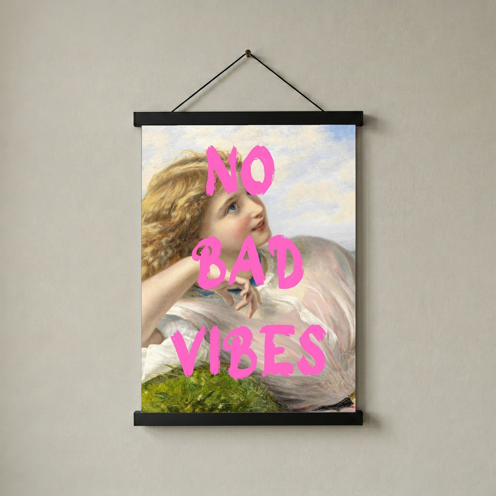 No Bad Vibes Wall Art Print — Good Energy Quote Poster