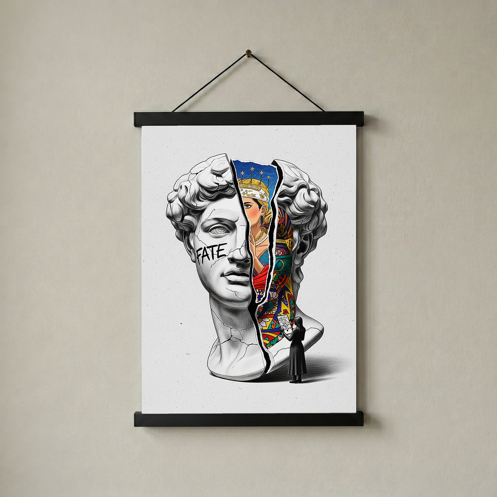Fate Tarot — Surreal David Bust Wall Art Print