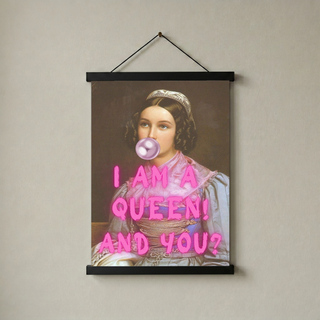 I Am Quinn Wall Art Print — Bold Anti-Hero Quote Poster