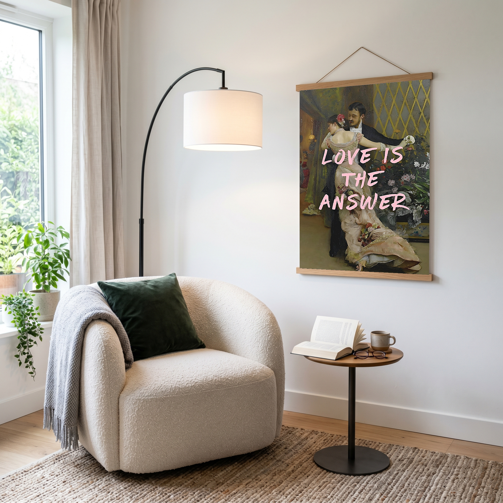Love is the Answer Wall Art Print — Inspiring Love Quote Poster