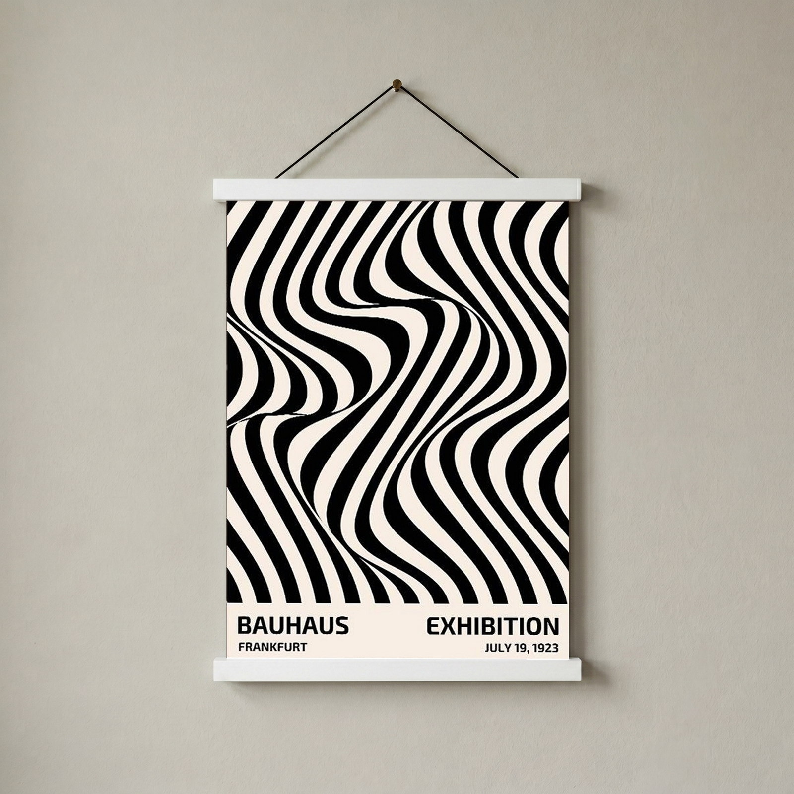 Bauhaus Exhibition 1923 Poster — Frankfurt Op Art Print