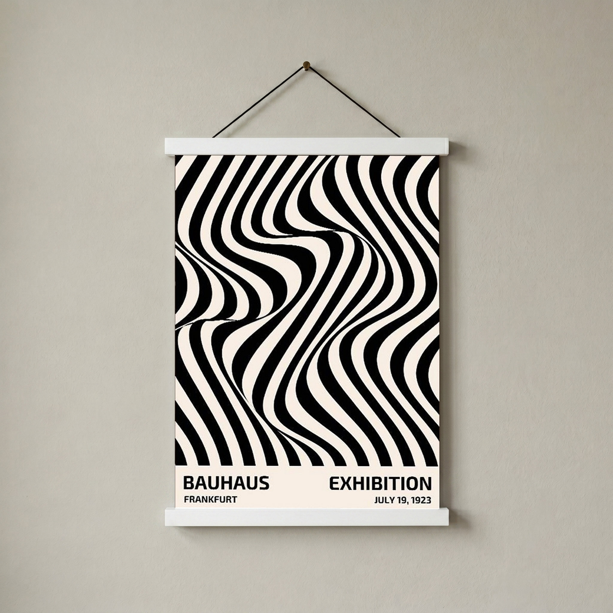 Bauhaus Exhibition 1923 Poster — Frankfurt Op Art Print