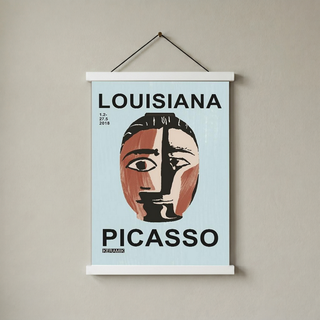 Picasso Louisiana Keramik Poster — Abstract Face Exhibition Print