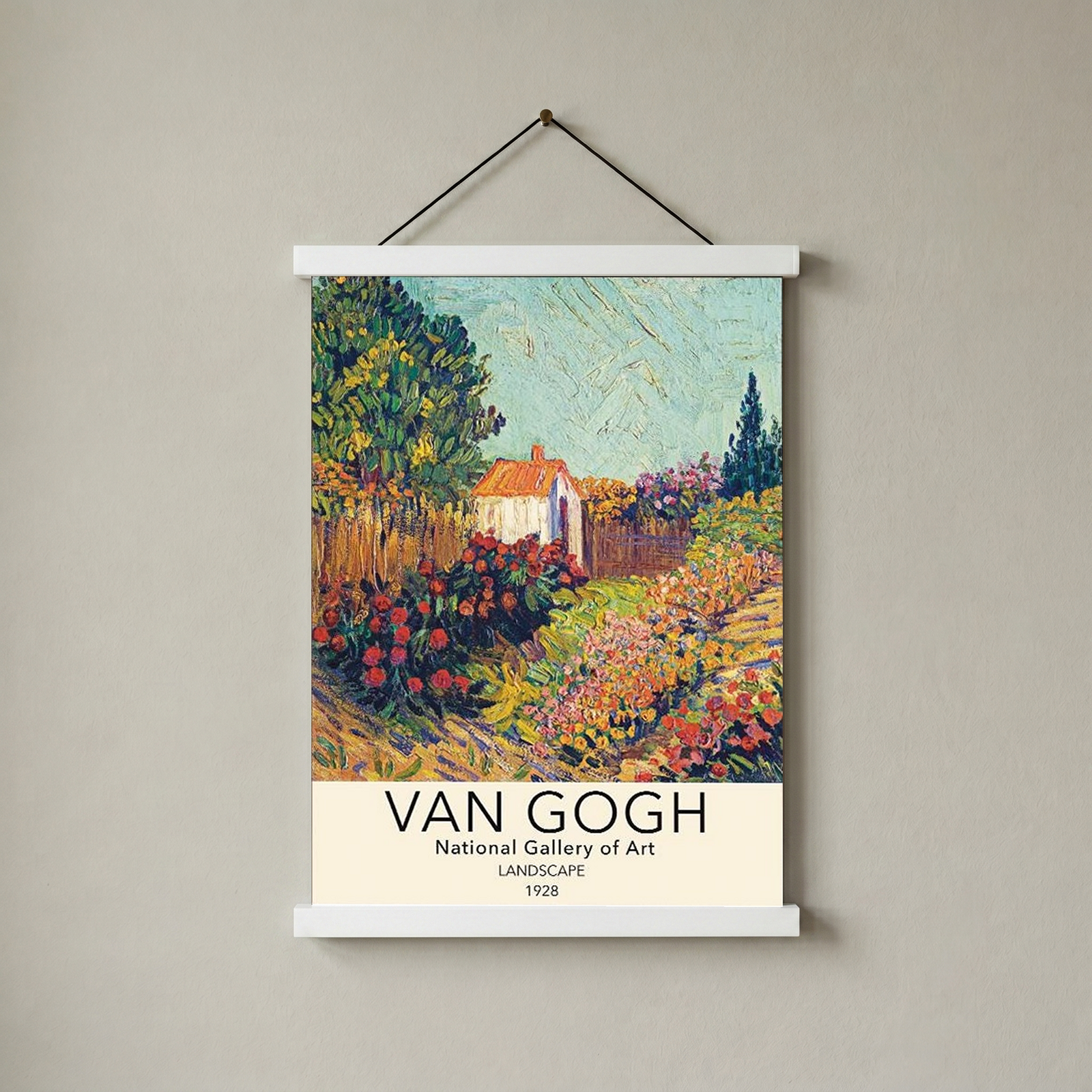 Van Gogh Landscape Poster — National Gallery Post-Impressionist Print