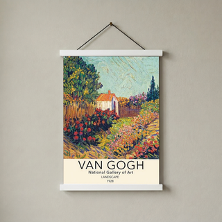 Van Gogh Landscape Poster — National Gallery Post-Impressionist Print