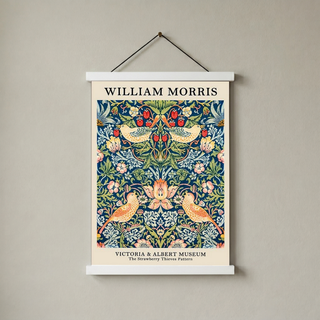 William Morris Strawberry Thief Print — V&A Museum Botanical Art