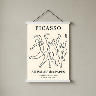 Picasso Au Palais des Papes 1968 Exhibition Poster Vintage Line Art Print