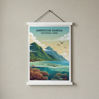 American Samoa National Park Poster — Vintage Pacific Island Travel Print