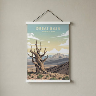 Great Basin National Park Poster — Vintage Bristlecone Pine Nevada Print