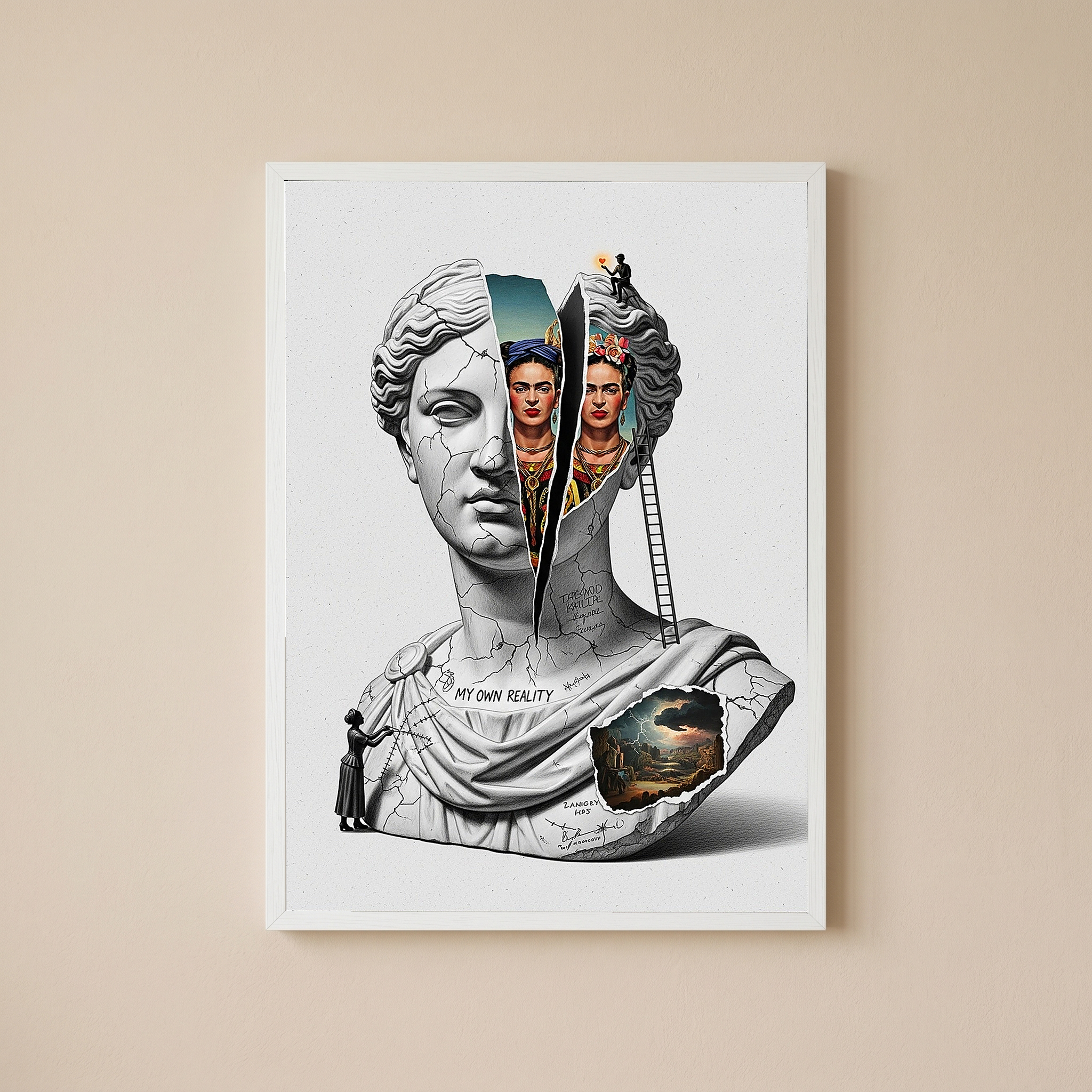 My Own Reality — Frida Kahlo Inspired Wall Art Print