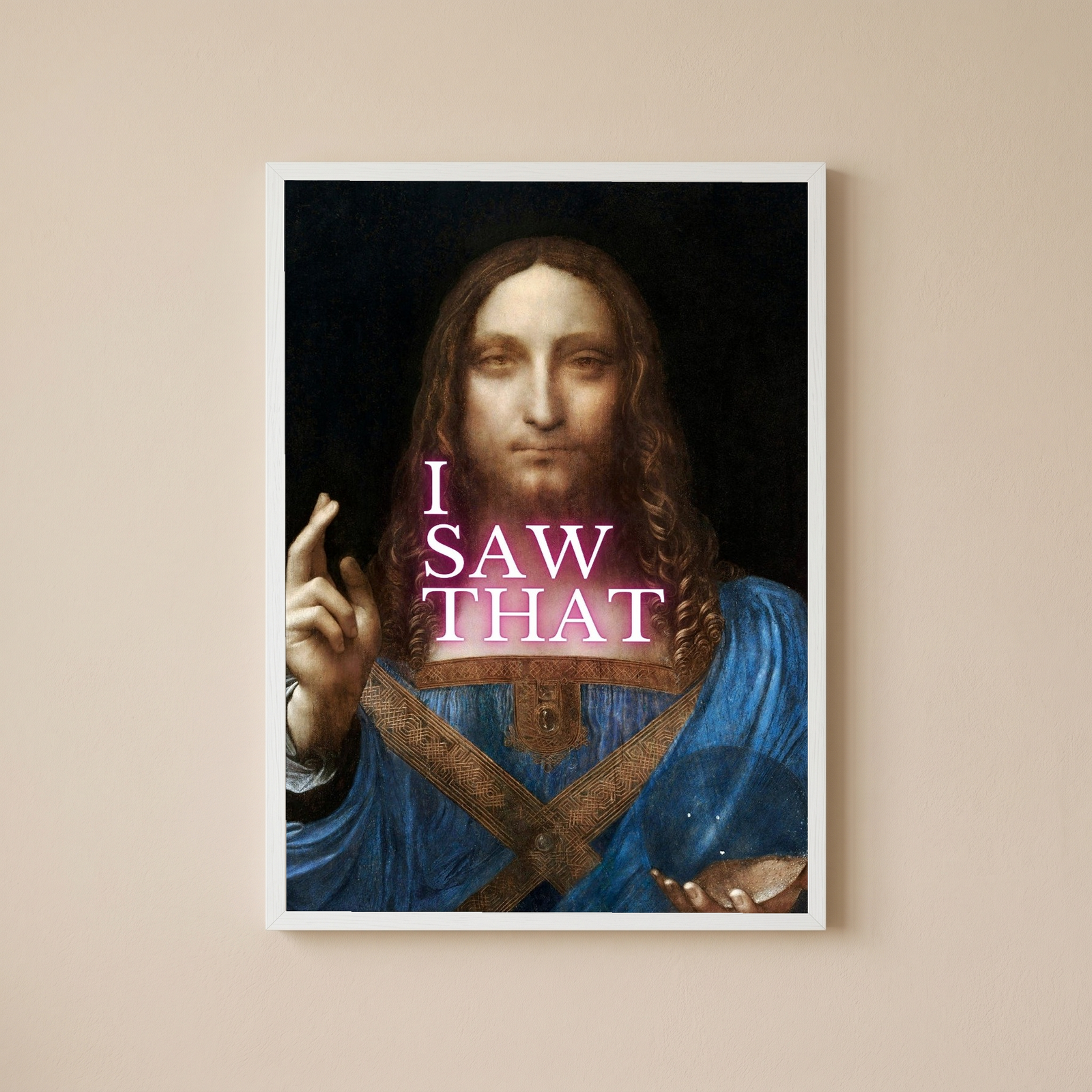 I Saw That Wall Art Print — Watchful Quote Poster