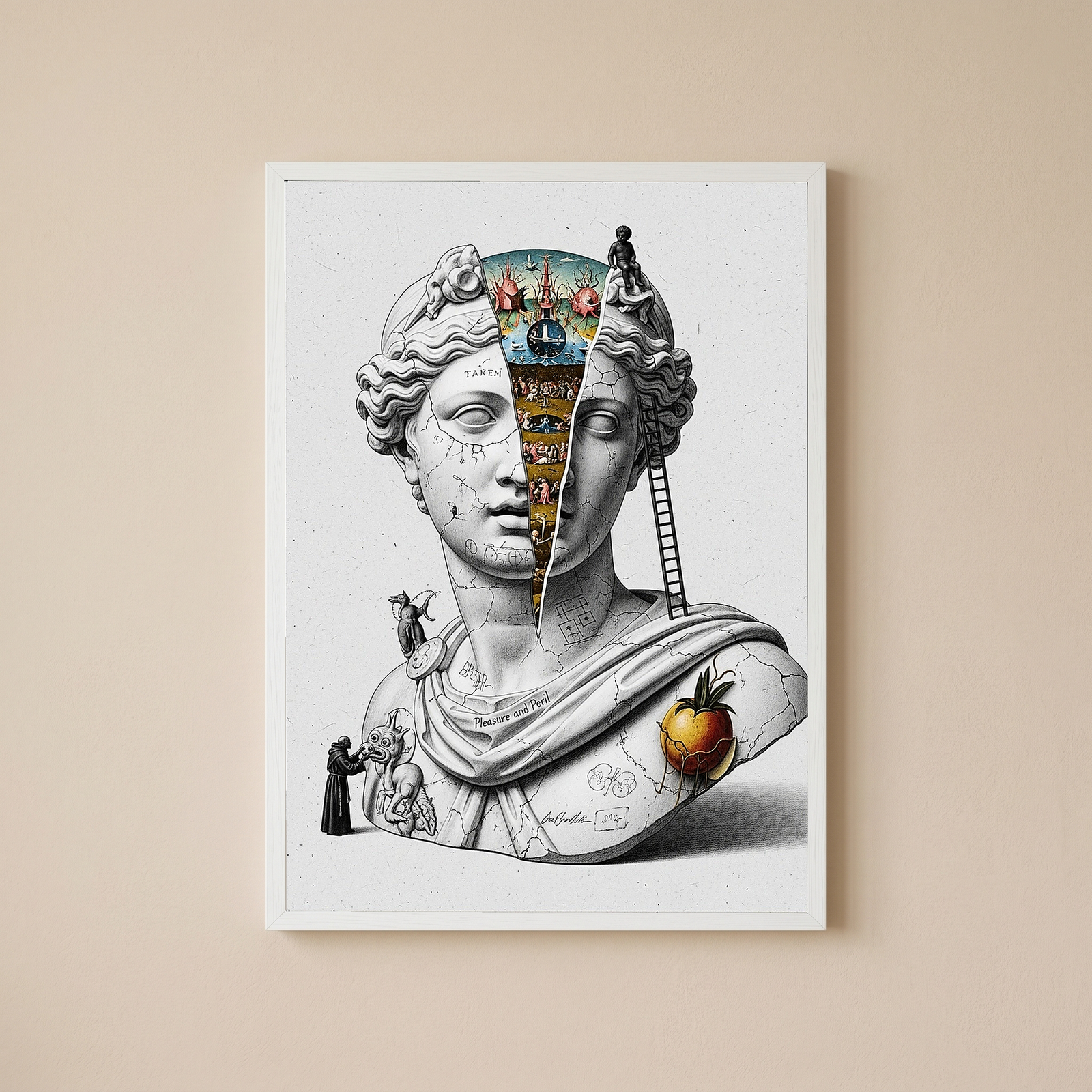 Pleasure and Peril — Bosch Inspired Wall Art Print