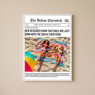 Summer Glow Wall Art Print — Golden Hour Aesthetic Poster
