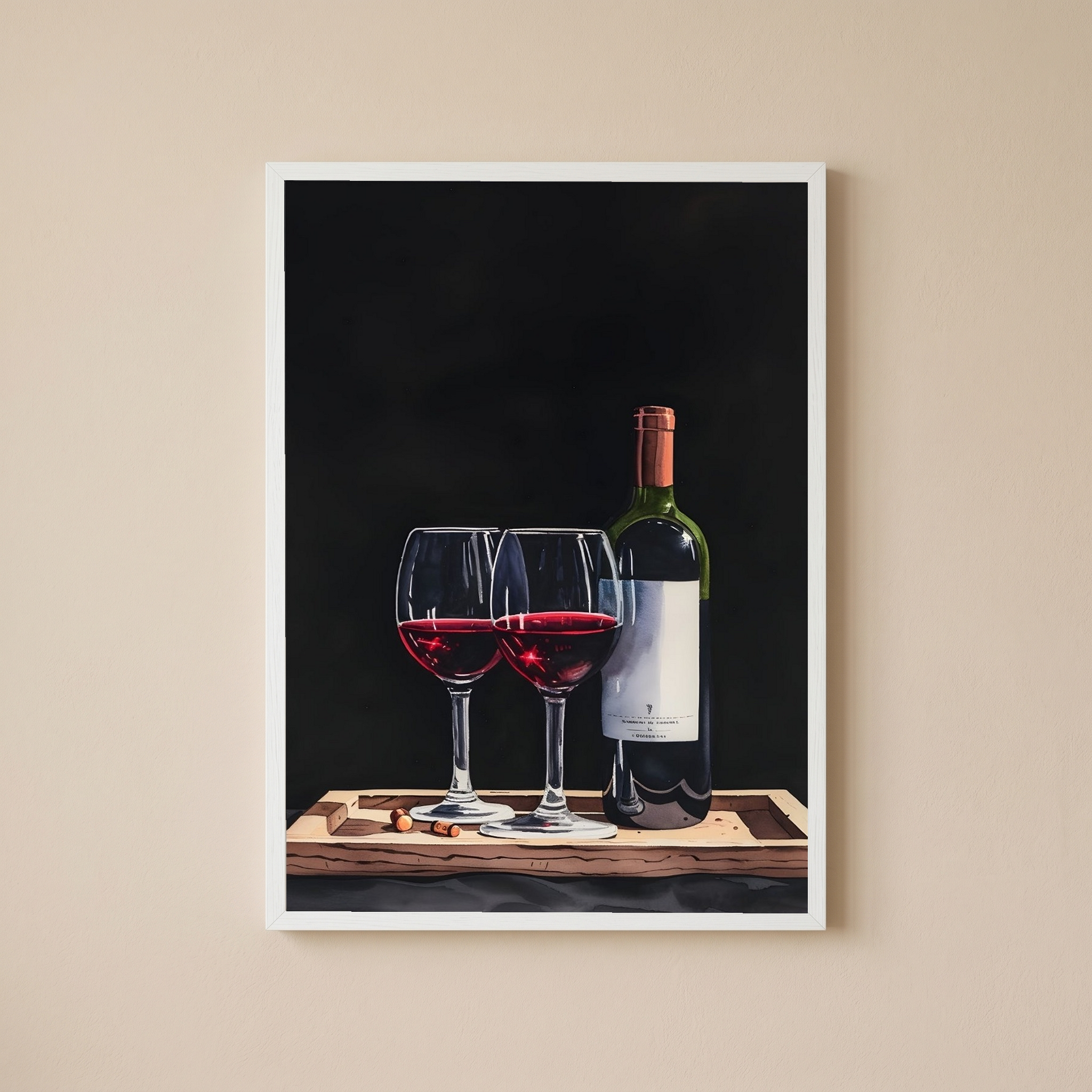 Evening Elegance Wall Art Print — Sophisticated Cocktail Hour Poster