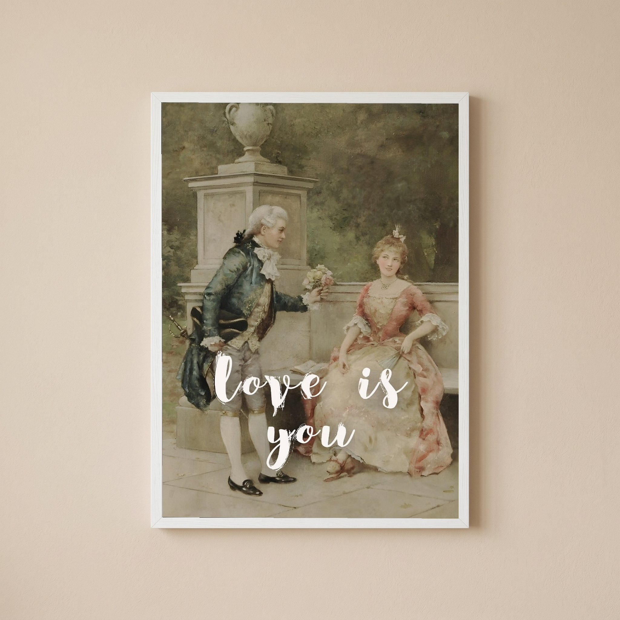 Love is You Wall Art Print — Romantic Love Quote Poster