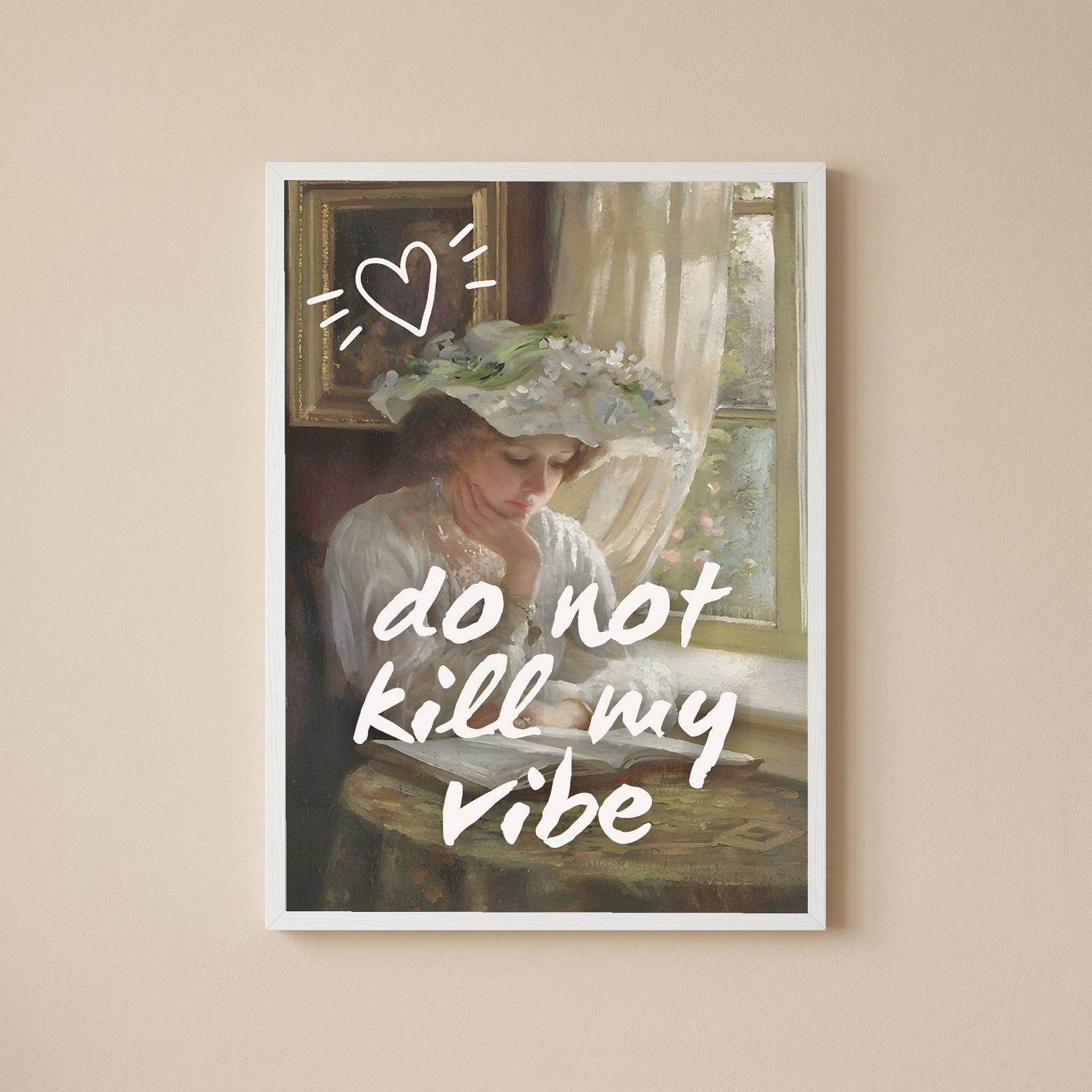 Do Not Kill My Vibe Wall Art Print — Bold Empowerment Quote Poster