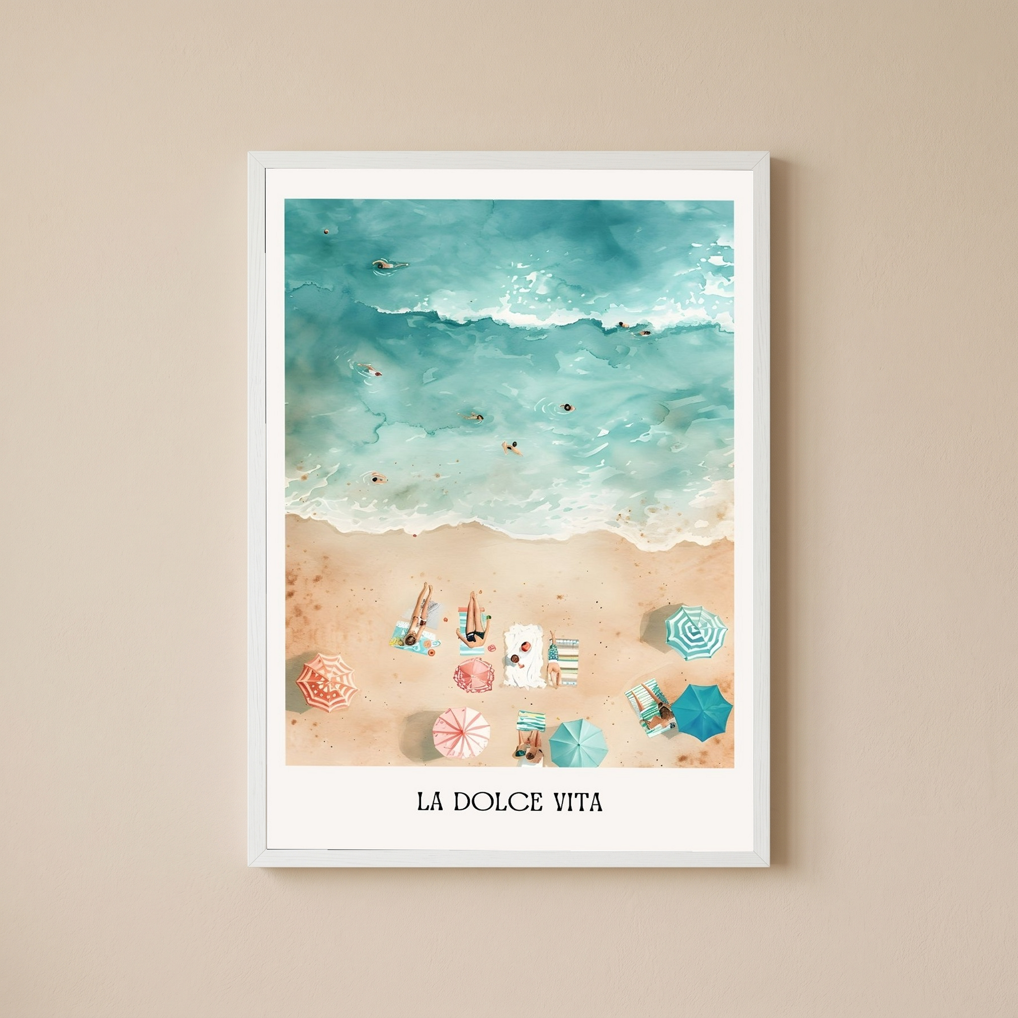 La Dolce Vita Wall Art Print — Italian Sweet Life Quote Poster