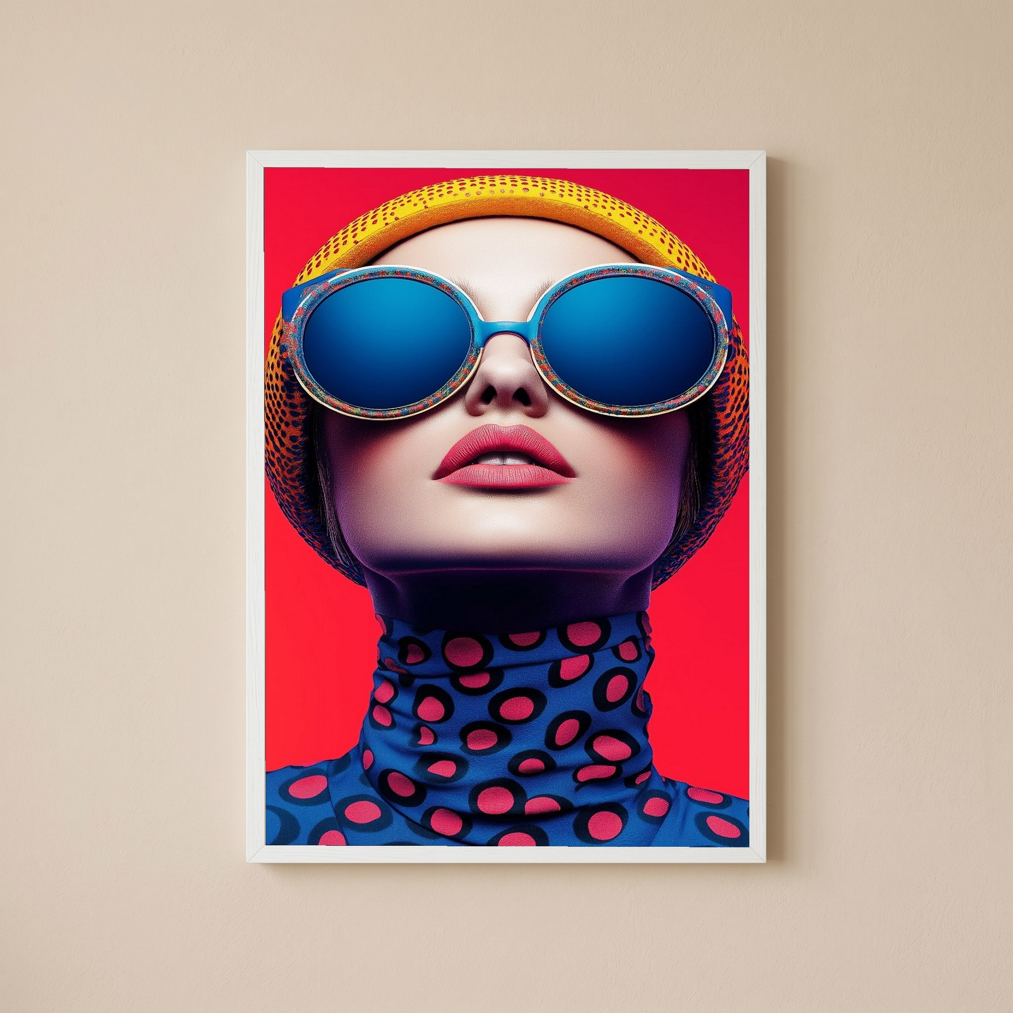 Color Burst Wall Art Print — Vibrant Pop Portrait Poster