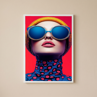 Color Burst Wall Art Print — Vibrant Pop Portrait Poster