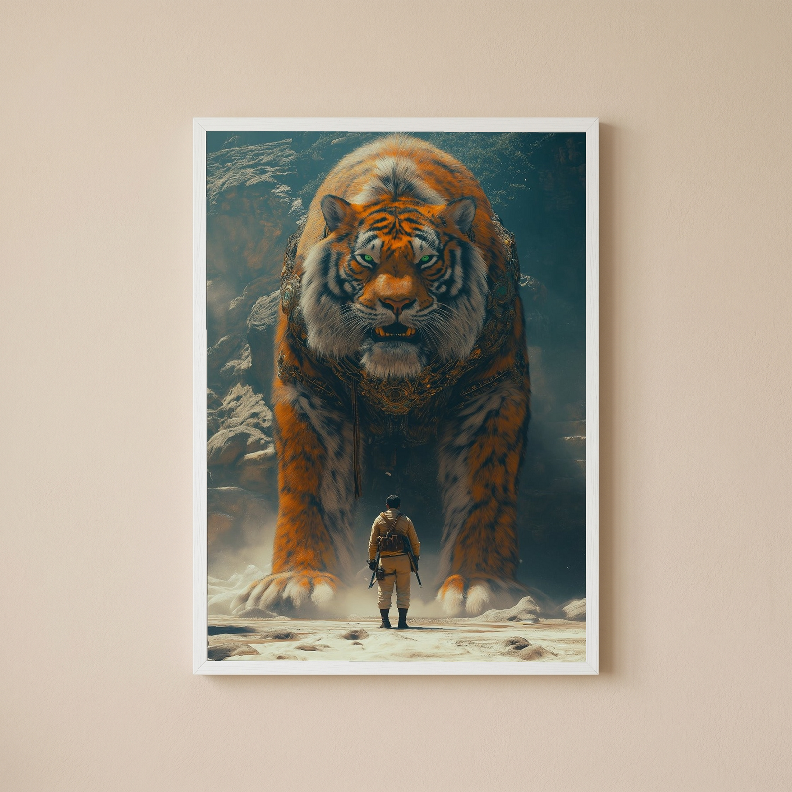 Encounter Wall Art Print — Mysterious Figurative Poster