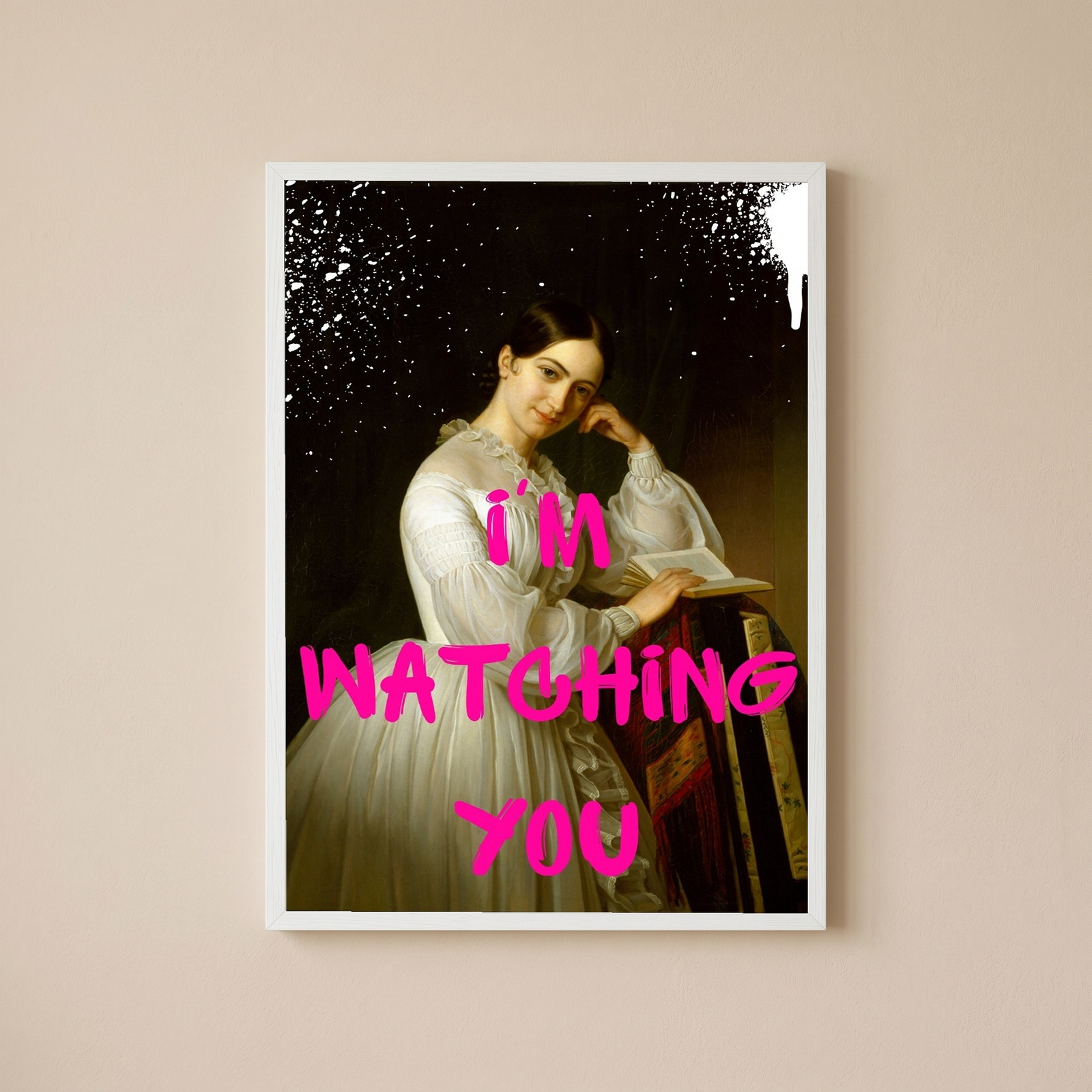 I'm Watching You Wall Art Print — Bold Observant Quote Poster