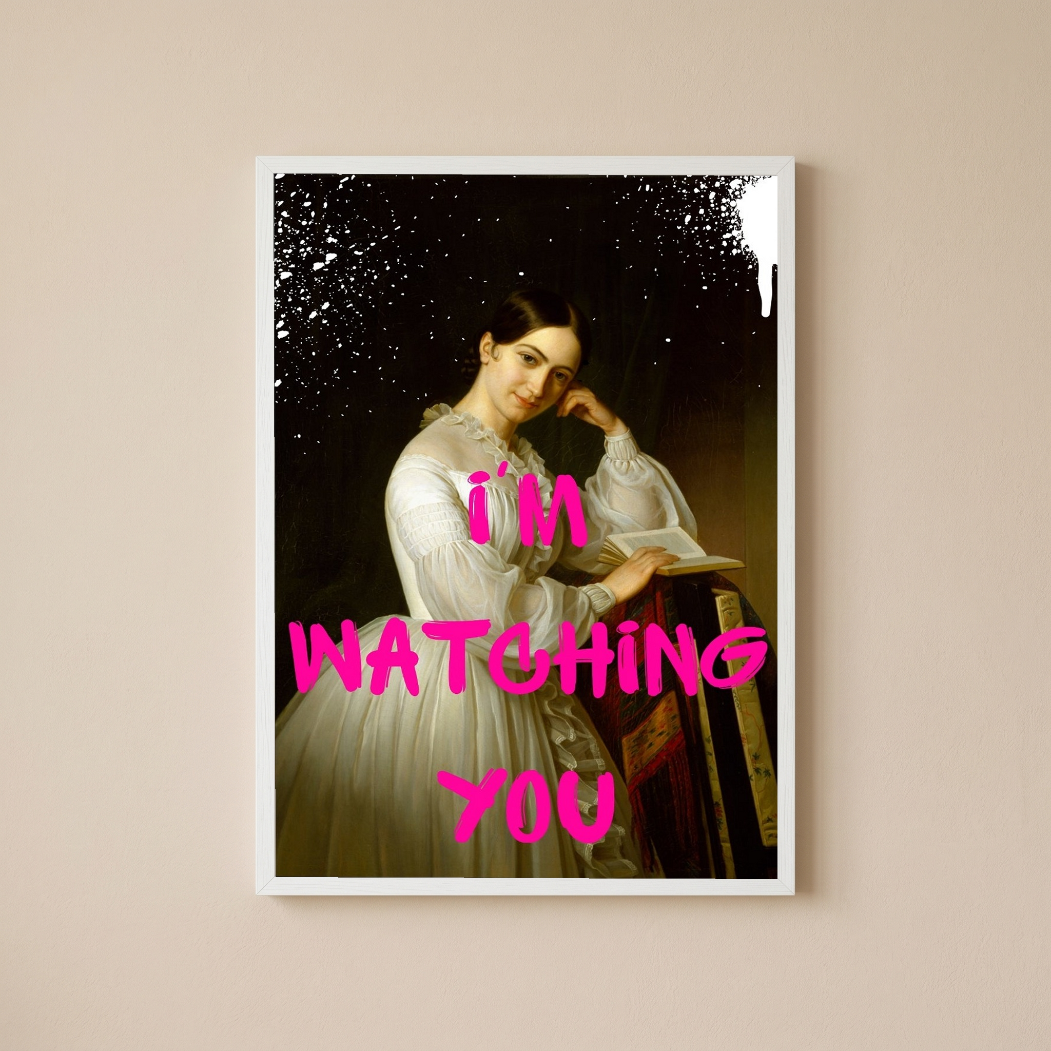 I'm Watching You Wall Art Print — Bold Observant Quote Poster