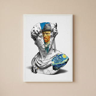 Van Gogh Starry Night — Surreal Altered Art Wall Print