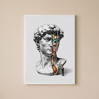 Layers — Surreal David Bust Wall Art Print