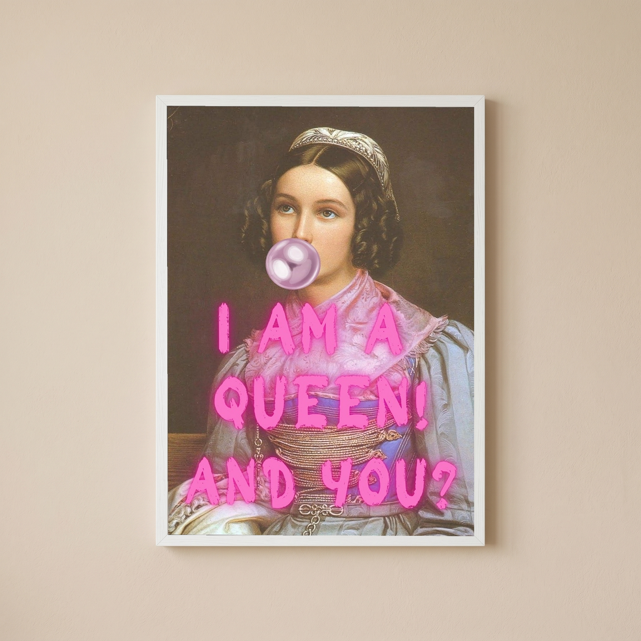 I Am Quinn Wall Art Print — Bold Anti-Hero Quote Poster